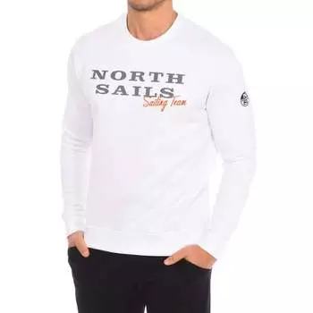 Толстовка с длинными рукавами и круглым вырезом 9022970 мужская North Sails, белый