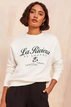 Толстовка с длинными рукавами и круглым вырезом Friends Like These, белый