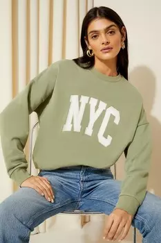 Толстовка с длинными рукавами и круглым вырезом Friends Like These, зеленый