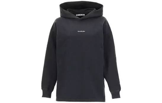 Толстовка с длинными рукавами и логотипом Acne Studios, черный