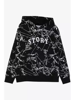 Толстовка с длинными рукавами и принтом для мальчиков Breeze, черный