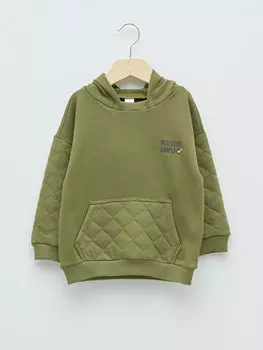 Толстовка с длинными рукавами и принтом для маленьких мальчиков LCW baby, хаки