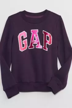 Толстовка с длинными рукавами круглым вырезом и логотипом Gap, фиолетовый