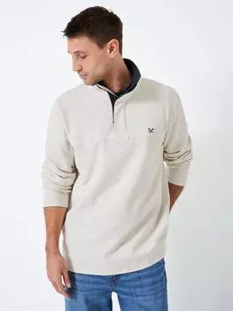 Толстовка с длинными рукавами Padstow Pique Crew Clothing, бежевый