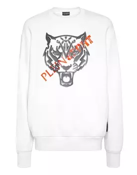 Толстовка с длинными рукавами Tiger Plein Sport, белый