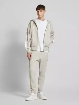 Толстовка с добавлением вискозы и вышитыми этикетками ADIDAS SPORTSWEAR, песочный