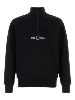 Толстовка с двойной графикой Fred Perry, черный