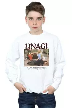 Толстовка с фото Унаги Friends, белый