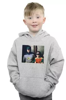 Толстовка с фотографией Dynamic Duo из сериала «Бэтмен» DC Comics, серый