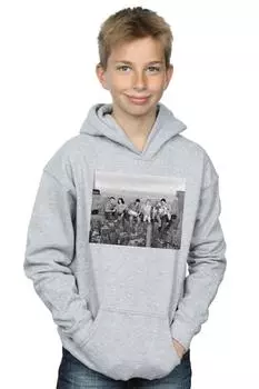 Толстовка с фотографией строительства Friends, серый