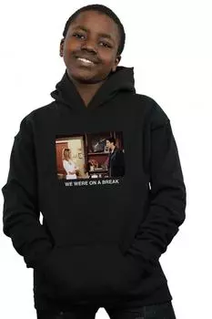 Толстовка с фотографией We We We We We Were On A Break Friends, черный