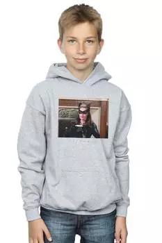 Толстовка с фотографией «Женщина-кошка» из сериала «Бэтмен» DC Comics, серый