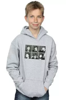 Толстовка с фотоколлажем David Bowie, серый