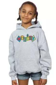 Толстовка с фруктами и блоками Микки Мауса Disney, серый