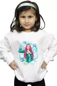 Толстовка с геометрическим рисунком Aquaman Mera DC Comics, белый