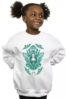 Толстовка с гербом Aquaman Mera DC Comics, белый