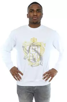 Толстовка с гербом «Хаффлпафф Барсук» Harry Potter, белый