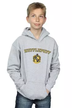 Толстовка с гербом Хаффлпаффа Harry Potter, серый