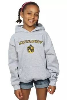 Толстовка с гербом Хаффлпаффа Harry Potter, серый