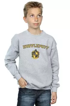 Толстовка с гербом Хаффлпаффа Harry Potter, серый