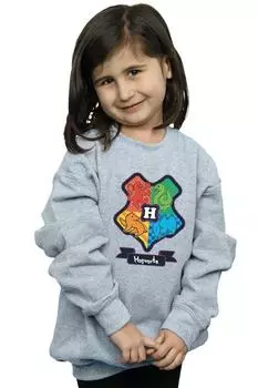 Толстовка с гербом Хогвартса Harry Potter, серый