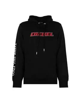 Толстовка с гирком Diesel, черный