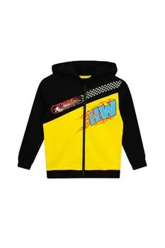 Толстовка с гоночной машиной Hot Wheels, мультиколор