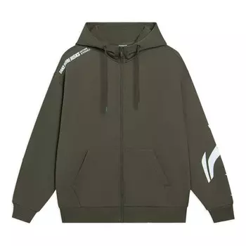 Толстовка с графическим капюшоном куртка Li-Ning, зеленый