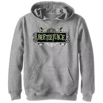 Толстовка с графическим логотипом Beetlejuice Title для мальчиков 8–20 лет Licensed Character, цвет Athletic Heather