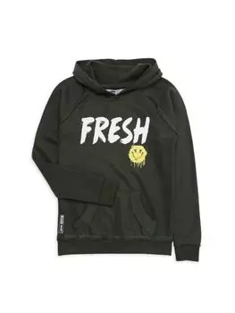 Толстовка с графическим логотипом для мальчика Vintage Havana, зеленый