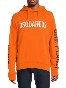 Толстовка с графическим логотипом Dsquared2, оранжевый