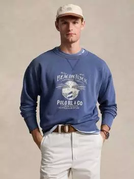 Толстовка с графическим логотипом polo Ralph Lauren, цвет Blue Heaven