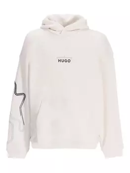 Толстовка с графическим принтом Doad HUGO, белый