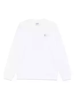 Толстовка с графическим принтом Ea7 Emporio Armani, белый