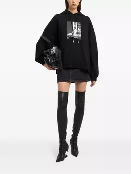 Толстовка с графическим принтом GCDS Morso, черный