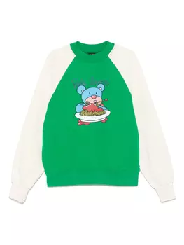 Толстовка с графическим принтом INBETWEENERS, зеленый