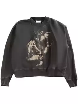 Толстовка с графическим принтом OFF-WHITE, черный