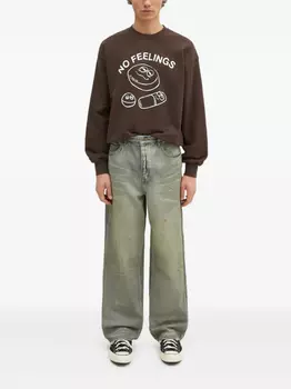 Толстовка с графическим принтом «Овен» Aries, коричневый