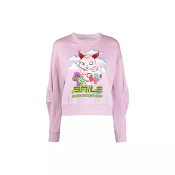 Толстовка с графическим принтом Stella McCartney, фиолетовый