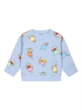 Толстовка с графическим принтом Stella McCartney Kids, синий