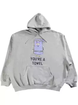 Толстовка с графическим принтом VETEMENTS, серый