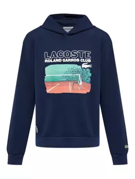 Толстовка с графическим принтом X Roland Garros Lacoste, синий