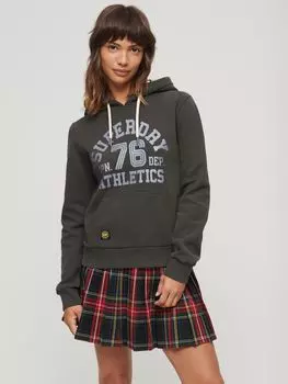 Толстовка с графическим рисунком College Superdry, винтажный черный
