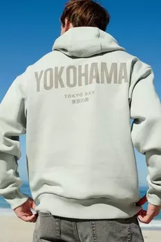 Толстовка с графическим рисунком Next, зеленый