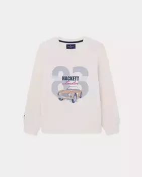 Толстовка с графическим рисунком спереди Hackett, белый