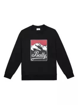 Толстовка с графичным принтом Bally, черный