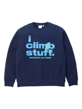 Толстовка с графичным принтом Gramicci, синий