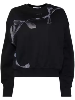 Толстовка с графичным принтом MSGM, черный