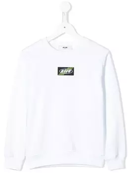 Толстовка с графичным принтом MSGM Kids, белый