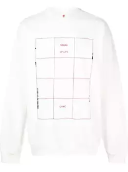 Толстовка с графичным принтом OAMC, белый